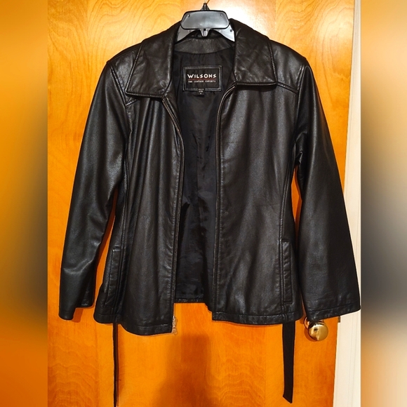 Wilson Belted Leather Jacket - Picture 1 of 11